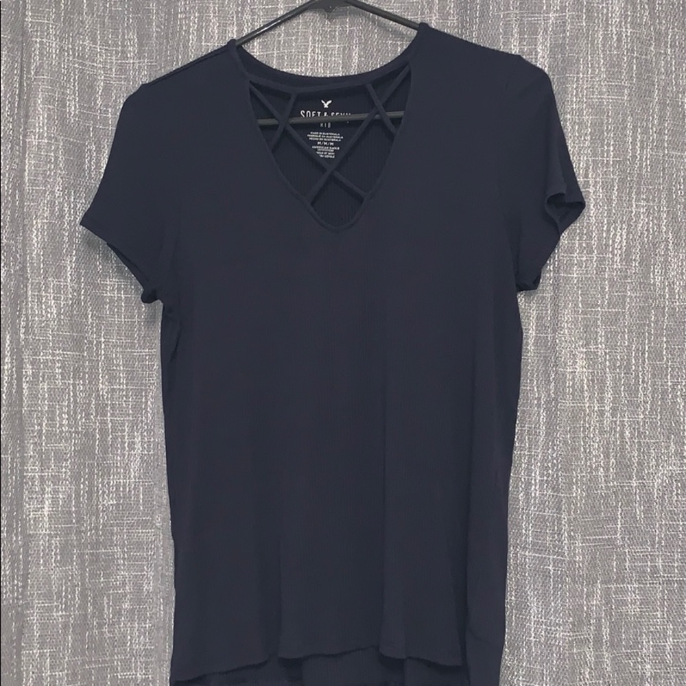 American Eagle Front Crossed Tee